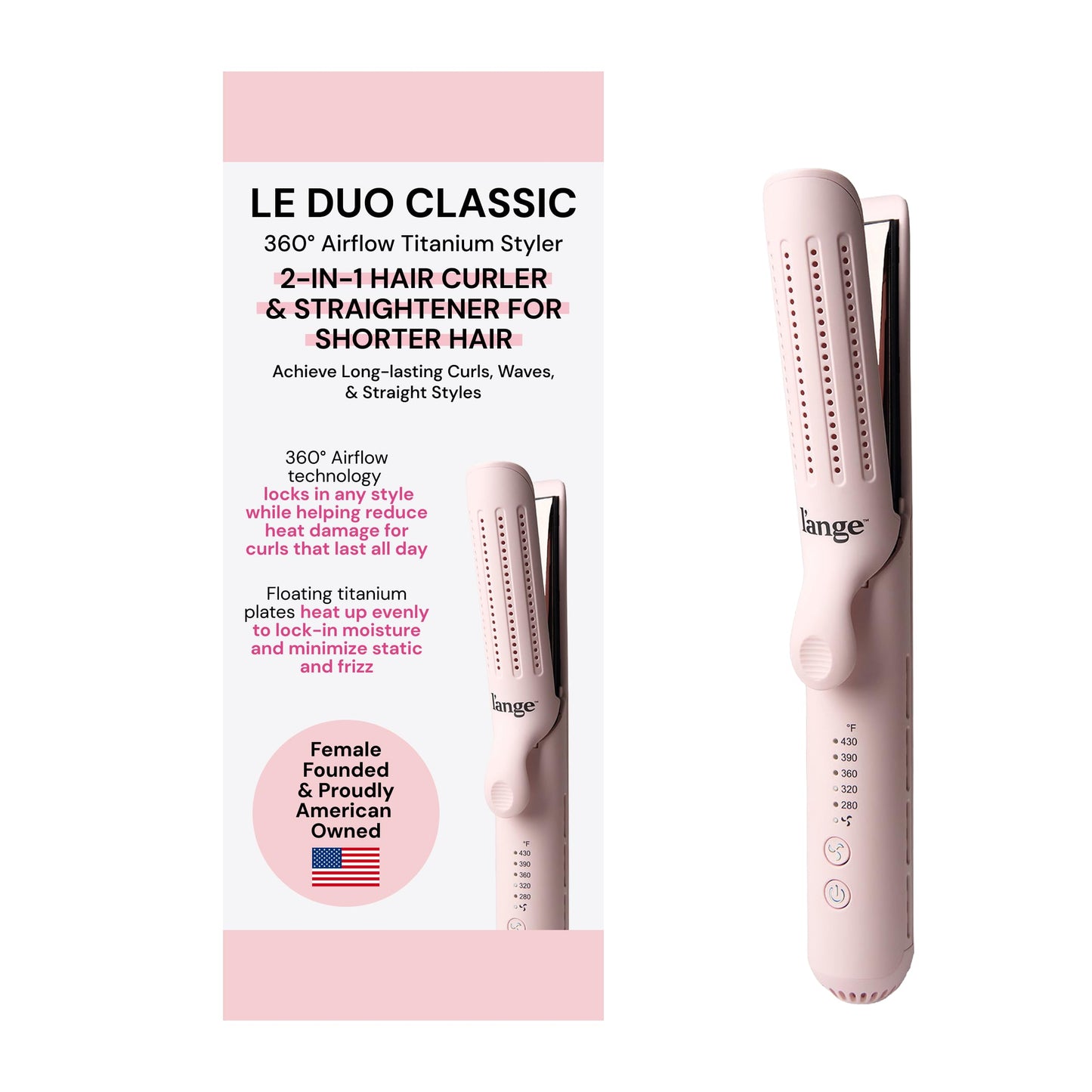 L'ANGE HAIR Le Duo Grande 360° Airflow Styler