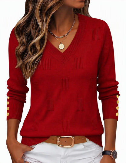 Zeagoo Womens V Neck Sweaters
