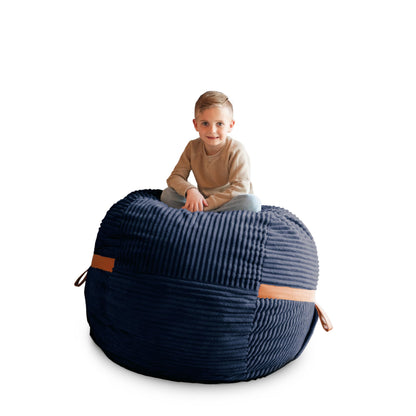 Big Joe Fuf 7Ft Giant Foam Bean Bag Chair, Oversized Couch with Removable Cover for Kids, Teens, Adults, Fog Lenox, Durable Woven Polyester, 7 Foot