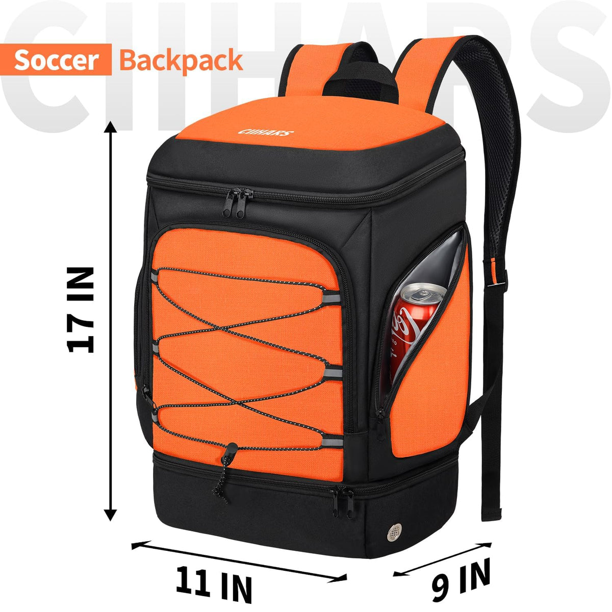 Soccer Backpack,Soccer Bag with Ball Holder and Shoe Compartment