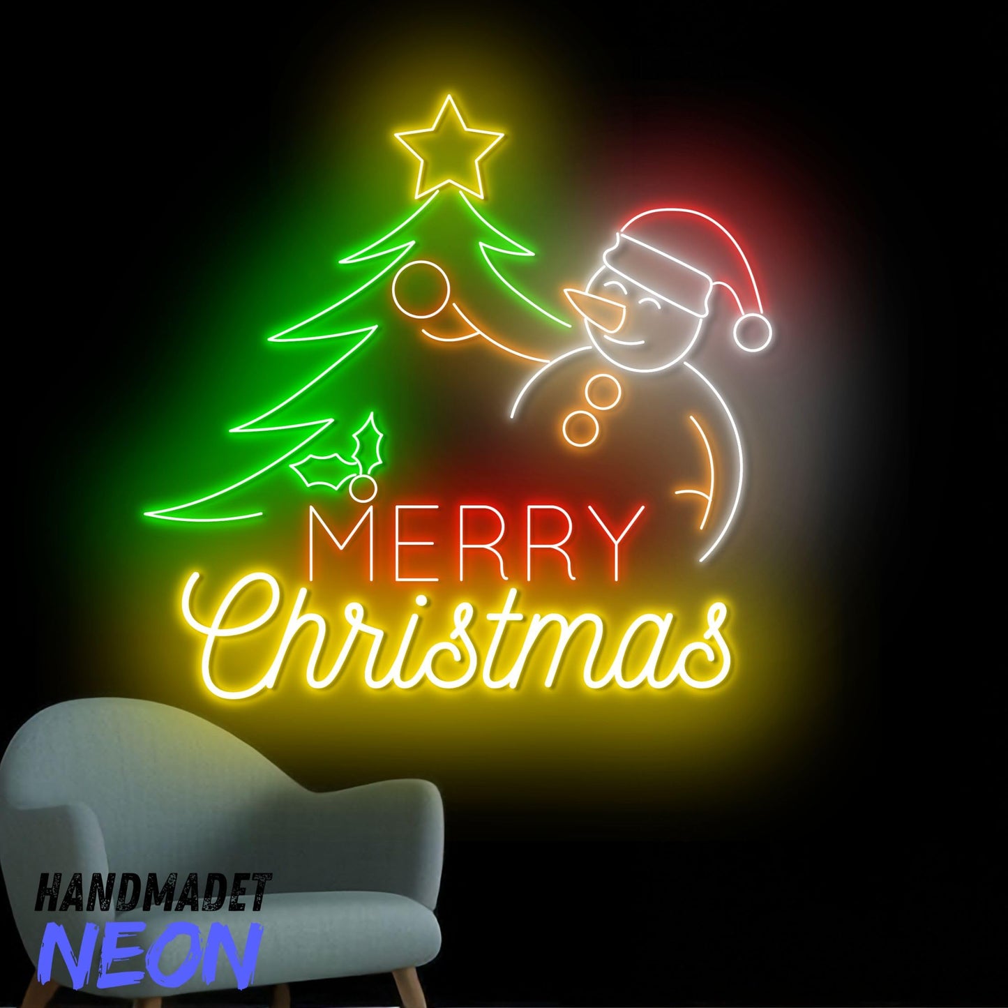 Custom Merry Christmas Tree Neon Sign Led Sign LED Lights (Merry Christmas)