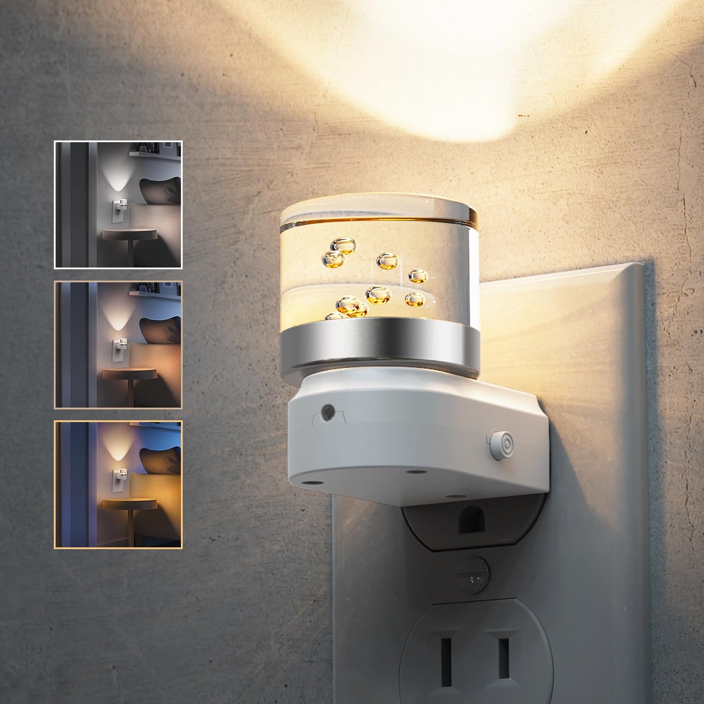 L LOHAS LED Night Light, Modern Night Lights Plug into Wall | 2 Pack