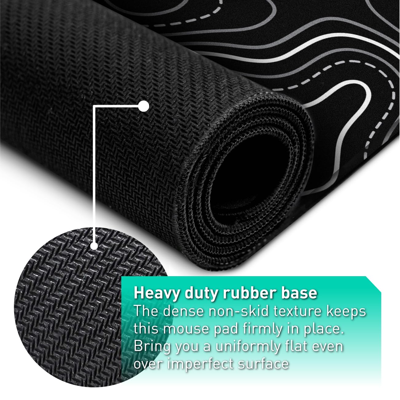 Pixiecube Excel Cheat Sheet Desk Pad | Excel Shortcut Keys Mouse Pad | Extended Large XL Gaming Mousepad | PC Office Spreadsheet Keyboard Mat | Non-Slip Stitched Edge