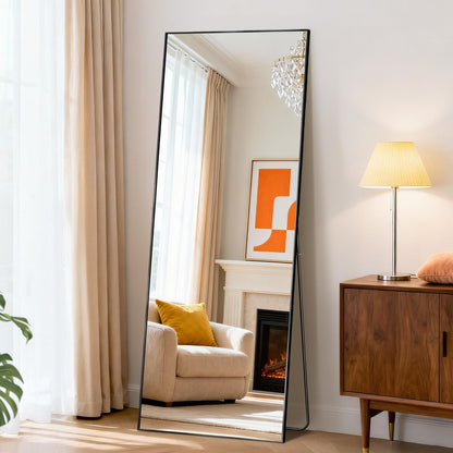 DUMOS 59"x16" Arched Full Length Mirror with Stand
