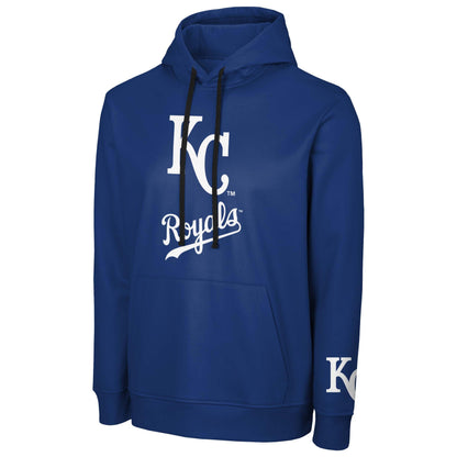 FOCO MLB Men's Official Cooperstown Primary Logo Wordmark Polyester Pullover Hoodie Sweatshirt