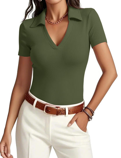 Meetrendi Womens Short Sleeve Work Shirts