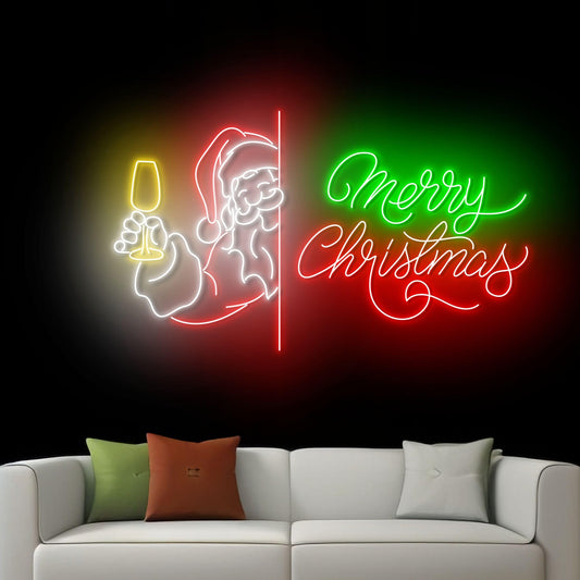 Custom Merry Christmas Tree Neon Sign Led Sign LED Lights (Merry Christmas)