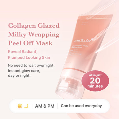 medicube Wrapping Mask PDRN Caffeine - Overnight Peel Off Facial Mask