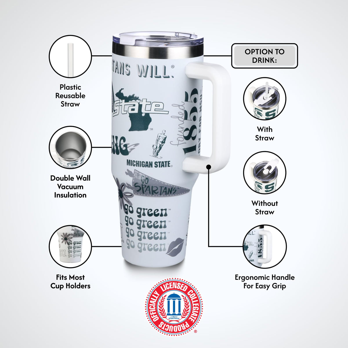 The Memory Company Officially Licensed NCAA - Texas A&M University 40oz Team Spirit Game Day Tumbler