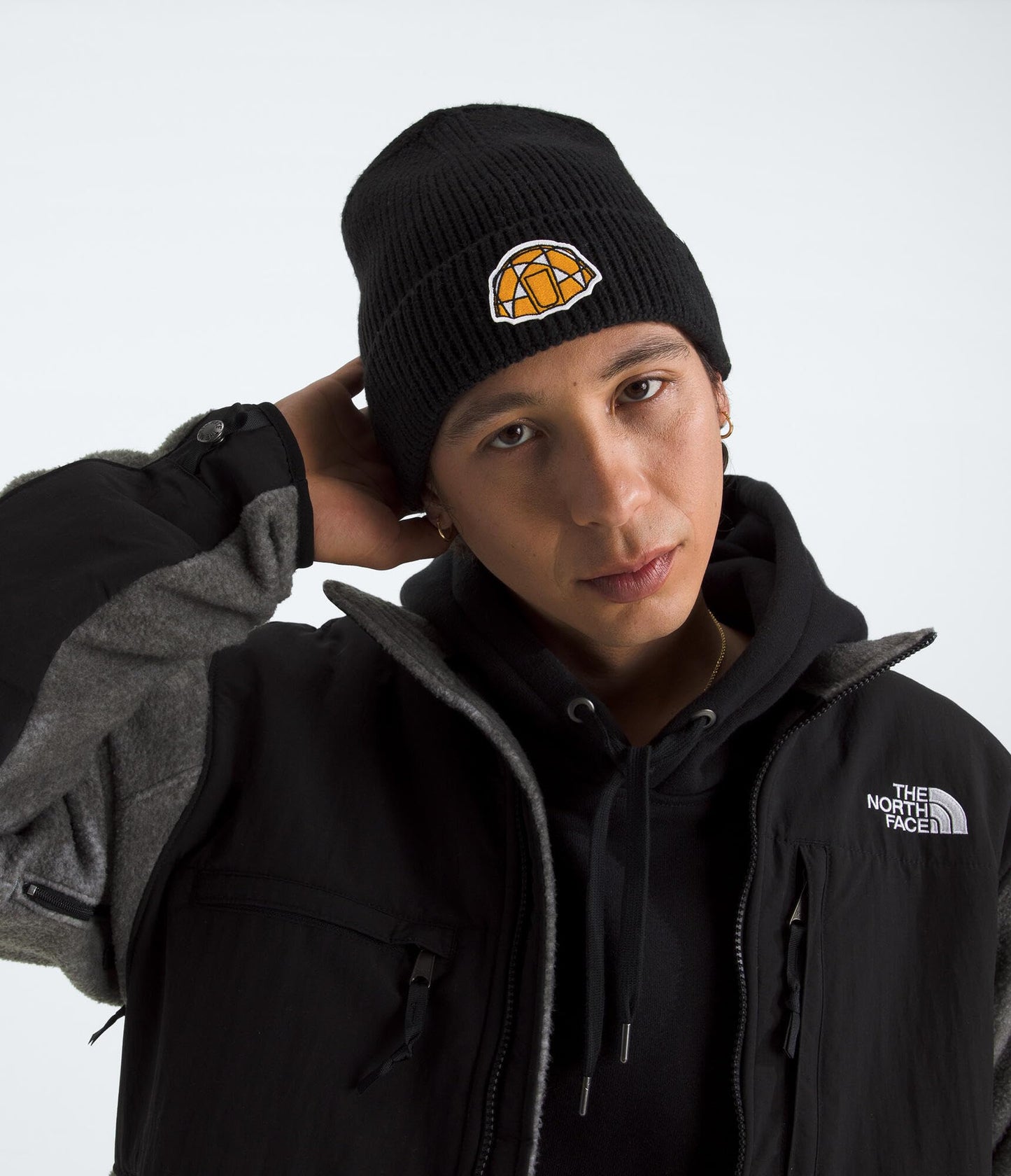 THE NORTH FACE TNF Logo Box Cuffed Beanie | Classic Fit, Rib Knit Winter Hat for Men & Women