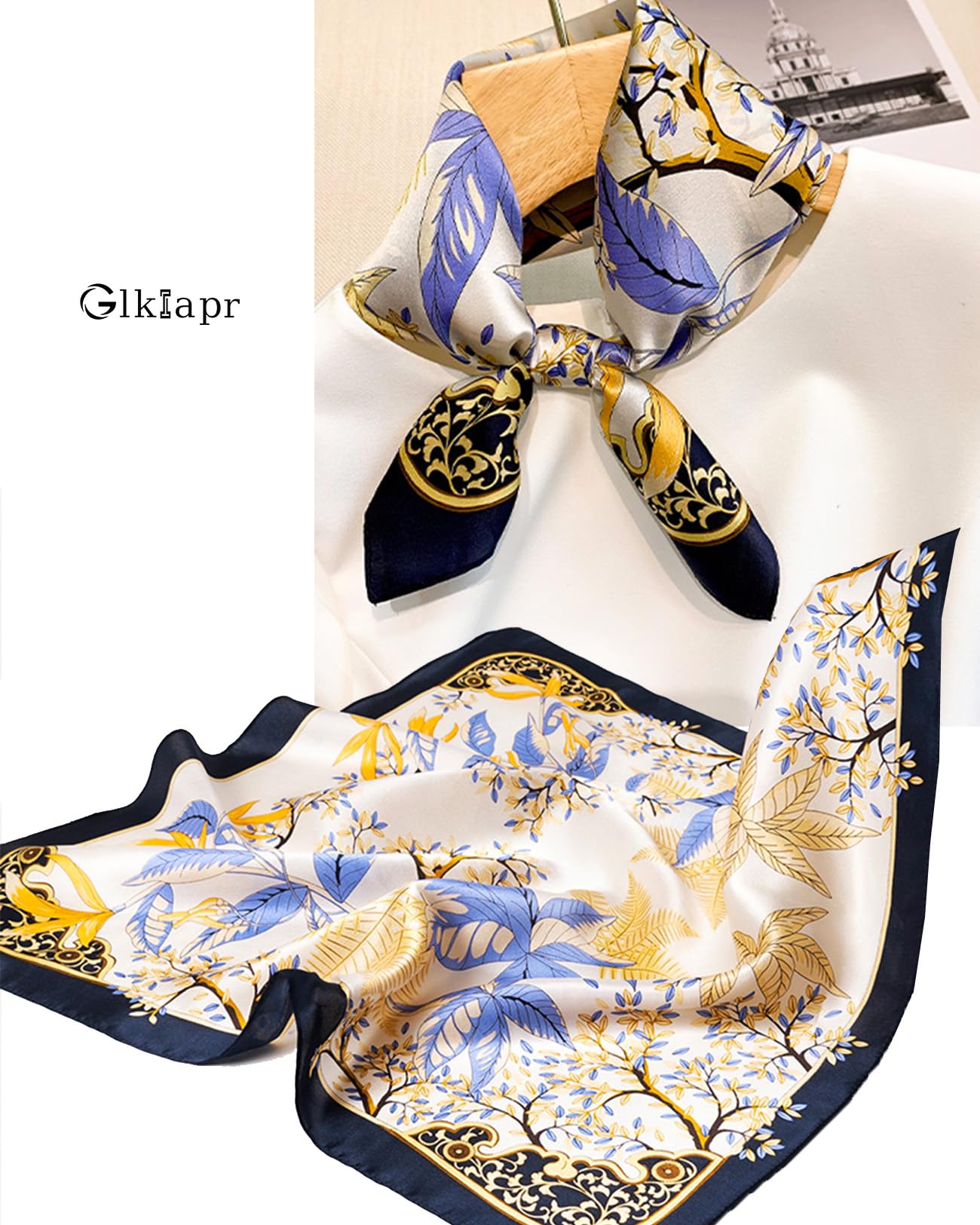 Satin Bandana Headscarf for Women Silky Hair Scarves for Fashion Lightweight