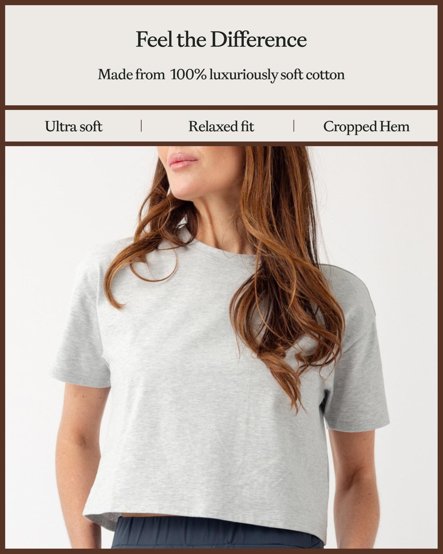 Cozy Earth Women's All Day Cropped Tee, 100% Cotton T-Shirt