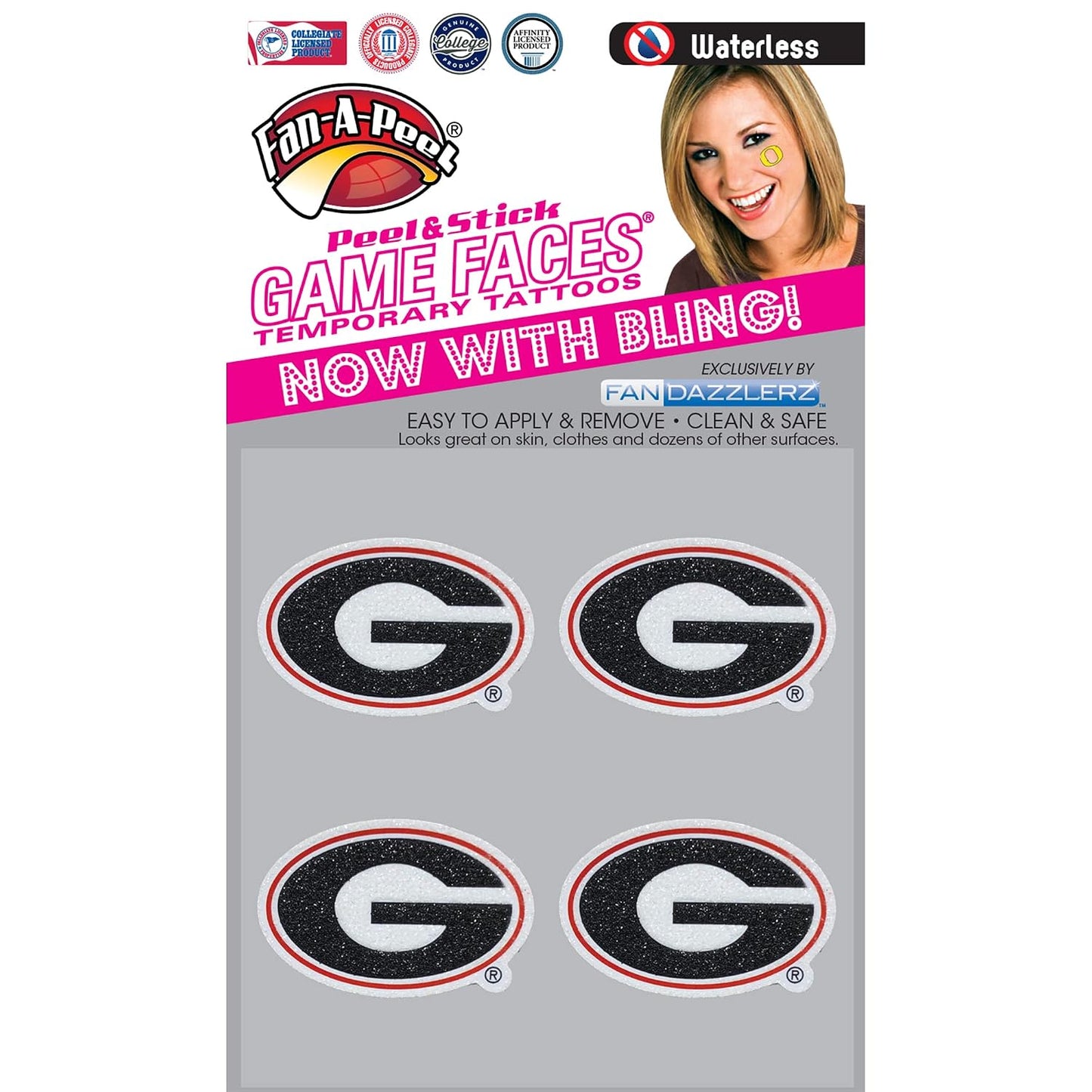 Alabama Waterless Temporary Tattoos - Hypoallergenic Peel and Stick Waterproof Temporary Tattoos - Officially Licensed