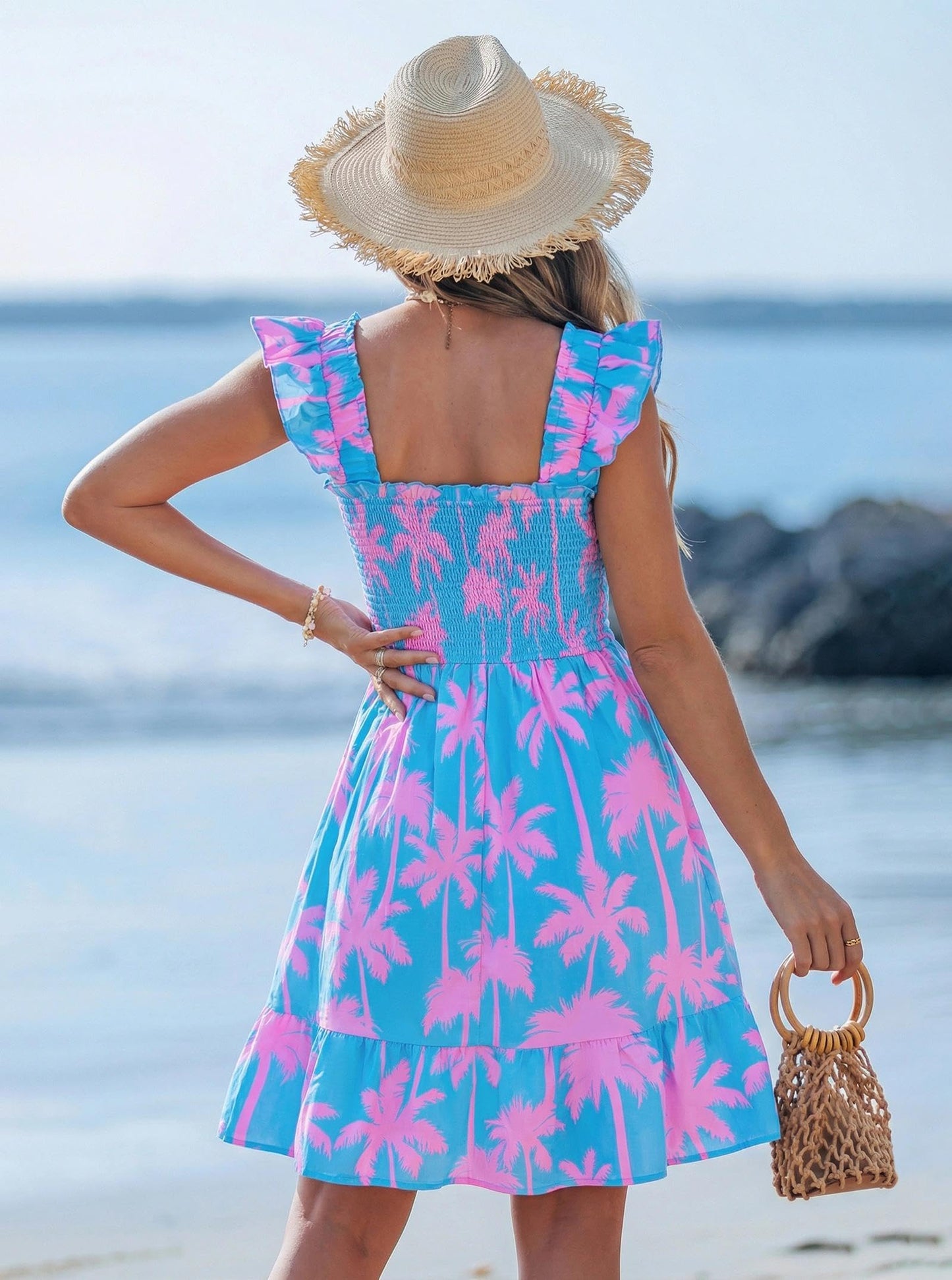 popvil Women Summer Mini Dress