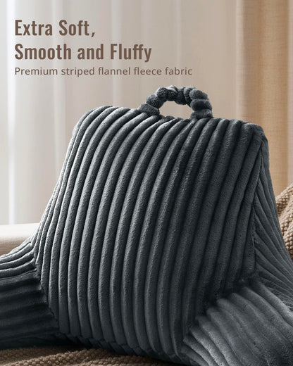 Blissful Diary Reading Pillow, Backrest Pillow with Shredded Memory Foam
