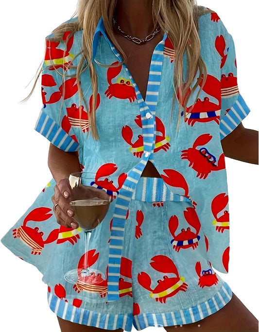 Hixiaohe Women 2 Piece Set Summer Boho Beach Vacation Outfits