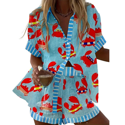 Hixiaohe Women 2 Piece Set Summer Boho Beach Vacation Outfits