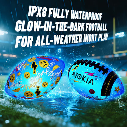 Rechargeable Light Up Soccer Ball Size 5 Tri-Color Glow in Dark
