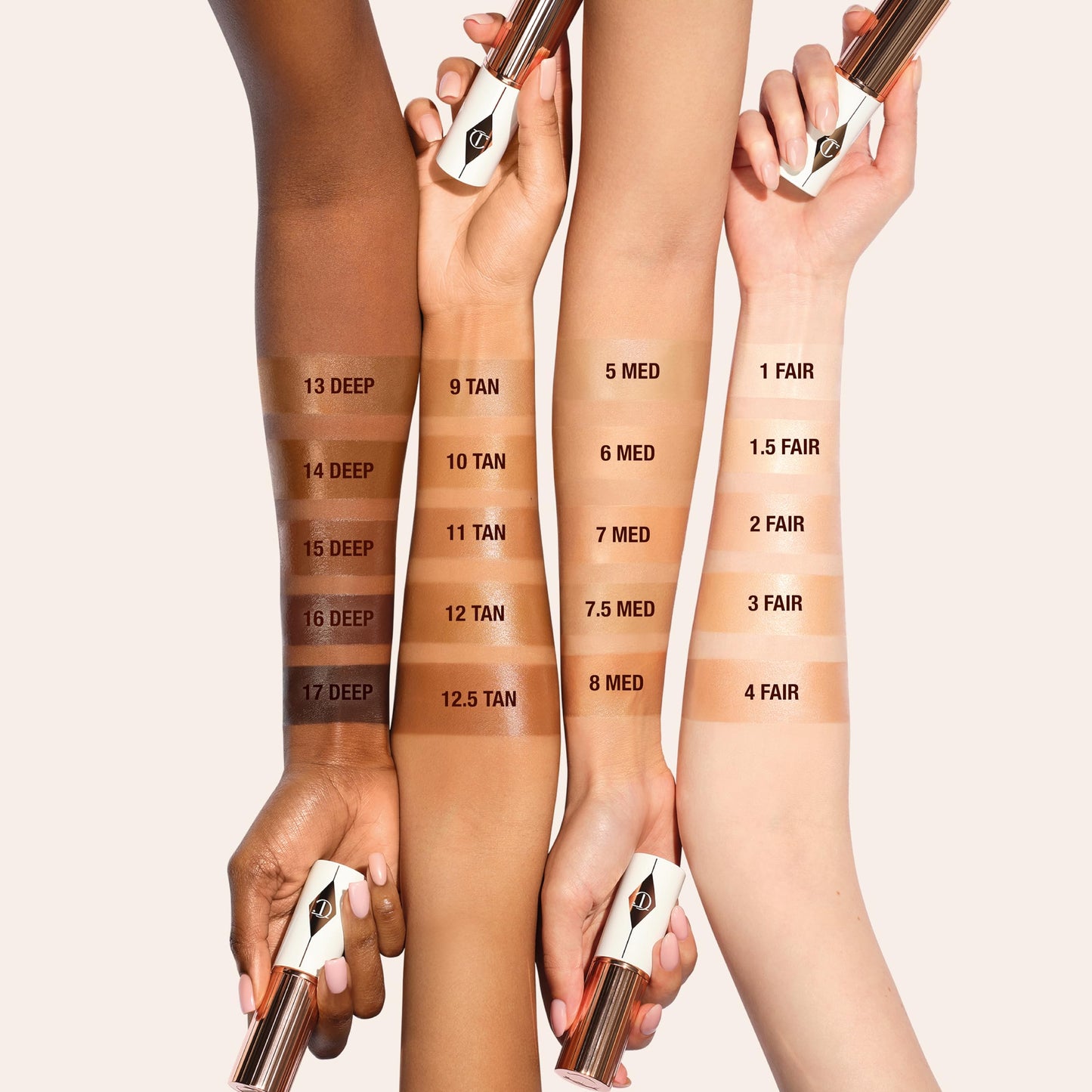 Charlotte Tilbury Unreal Skin Tint & Sheer Glow Hydrating Foundation Stick - Cream Foundation Makeup with Sheer-to-Light Coverage & a Buildable Formula - Blurring, Smoothing & Nourishing
