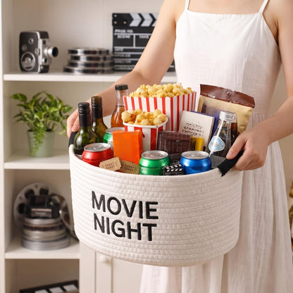 Yungyan Halloween Movie Night Supplies Snack Tray, Orange Gift Basket