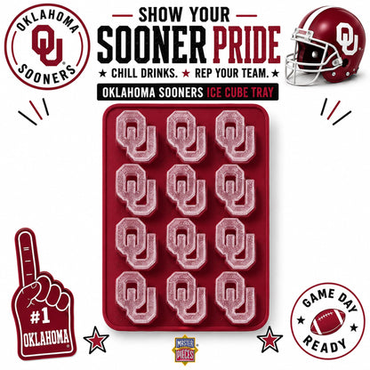 Masterpieces Fanpans Ncaa Alabama Crimson Tide Silicone Ice Cube Tray Set - Fun Alabama Merchandise, Dishwasher Safe