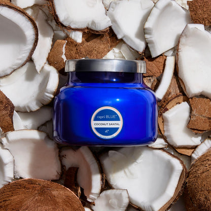 Capri Blue Scented Candles - Soy Candle Wax Blend - Jar Candles - Blue Candle Gifts for Women & Men - Luxury Candles for Home Scented with Vanilla, Bergamot & Sandalwood - Havana Vanilla (19 oz)