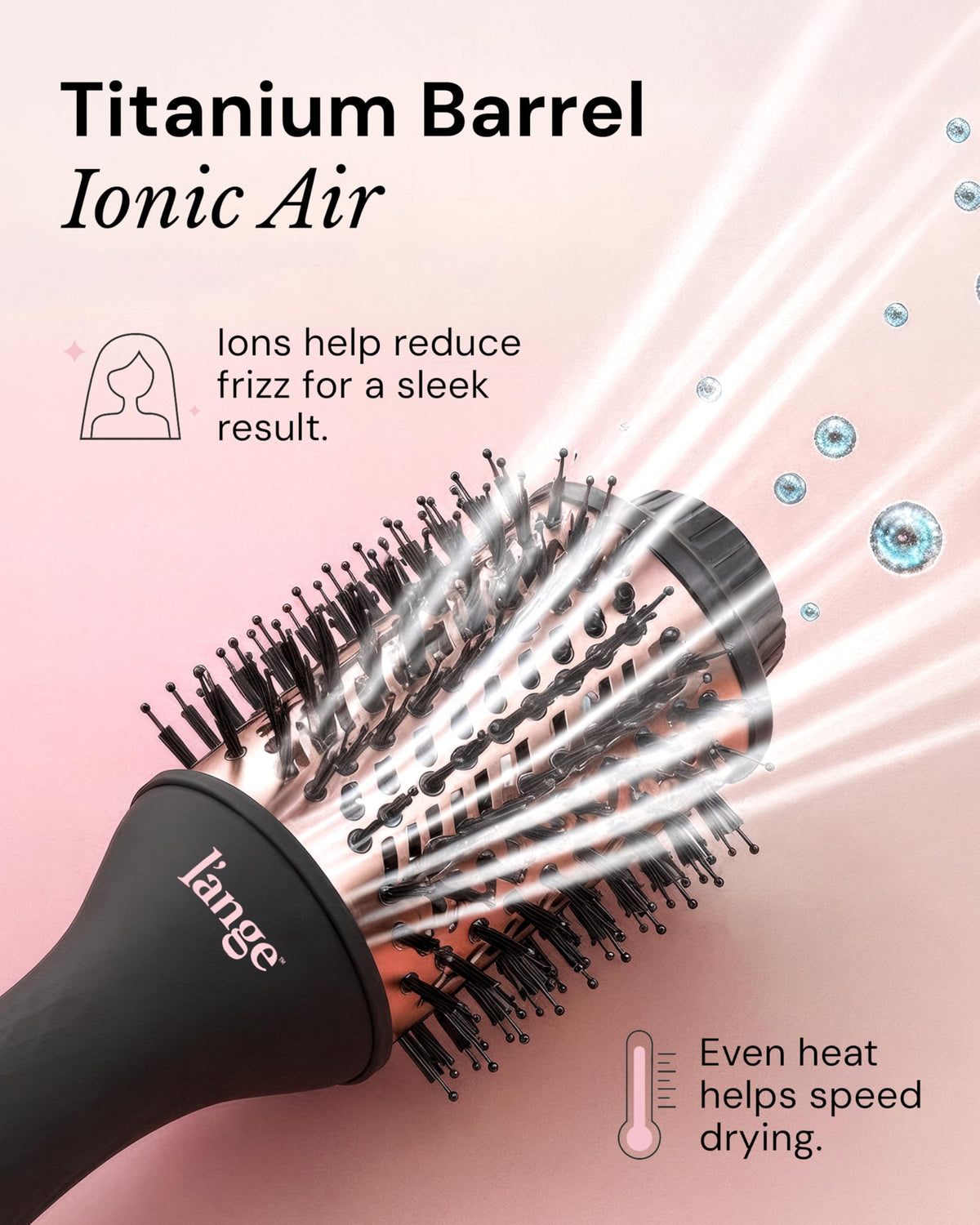 L'ANGE HAIR Le Volume 2-in-1 Titanium Blow Dryer Brush
