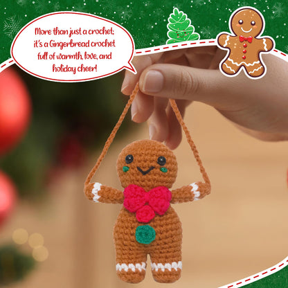 OASSIE Christmas Tree Crochet - Xmas Stocking Stuffers Gifts for Women Men | Christmas Tree Decorations, Christmas Crochet Gifts for Friends/Family/Coworkers, Emotional Support Message, Handmade