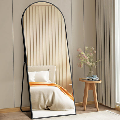 DUMOS 59"x16" Arched Full Length Mirror with Stand