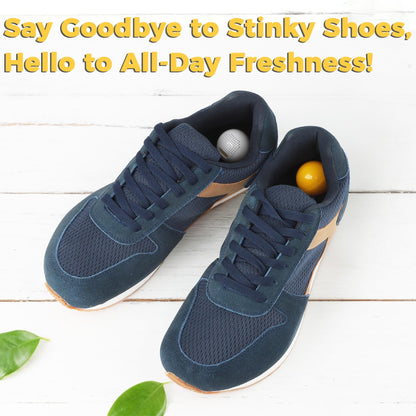 Knixmax Shoe Deodorizer Balls Odor Eliminator for Sneakers 6 Pack Baseball