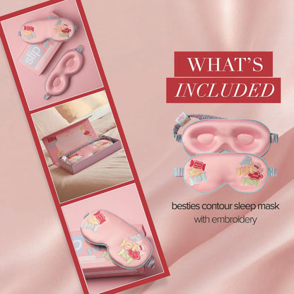 slip Pure Silk Contour Sleep Mask: Protect Your Delicate Lashes with Our Innovative, Lash-Friendly Design. Experience Uninterrupted Beauty Sleep with Slipsilk™ Comfort, 1 Contour Mask, Scarlet