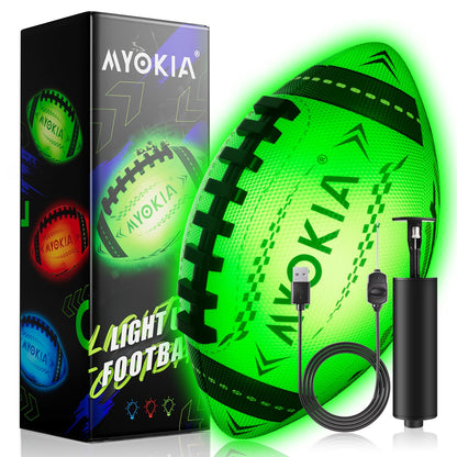 Rechargeable Light Up Soccer Ball Size 5 Tri-Color Glow in Dark