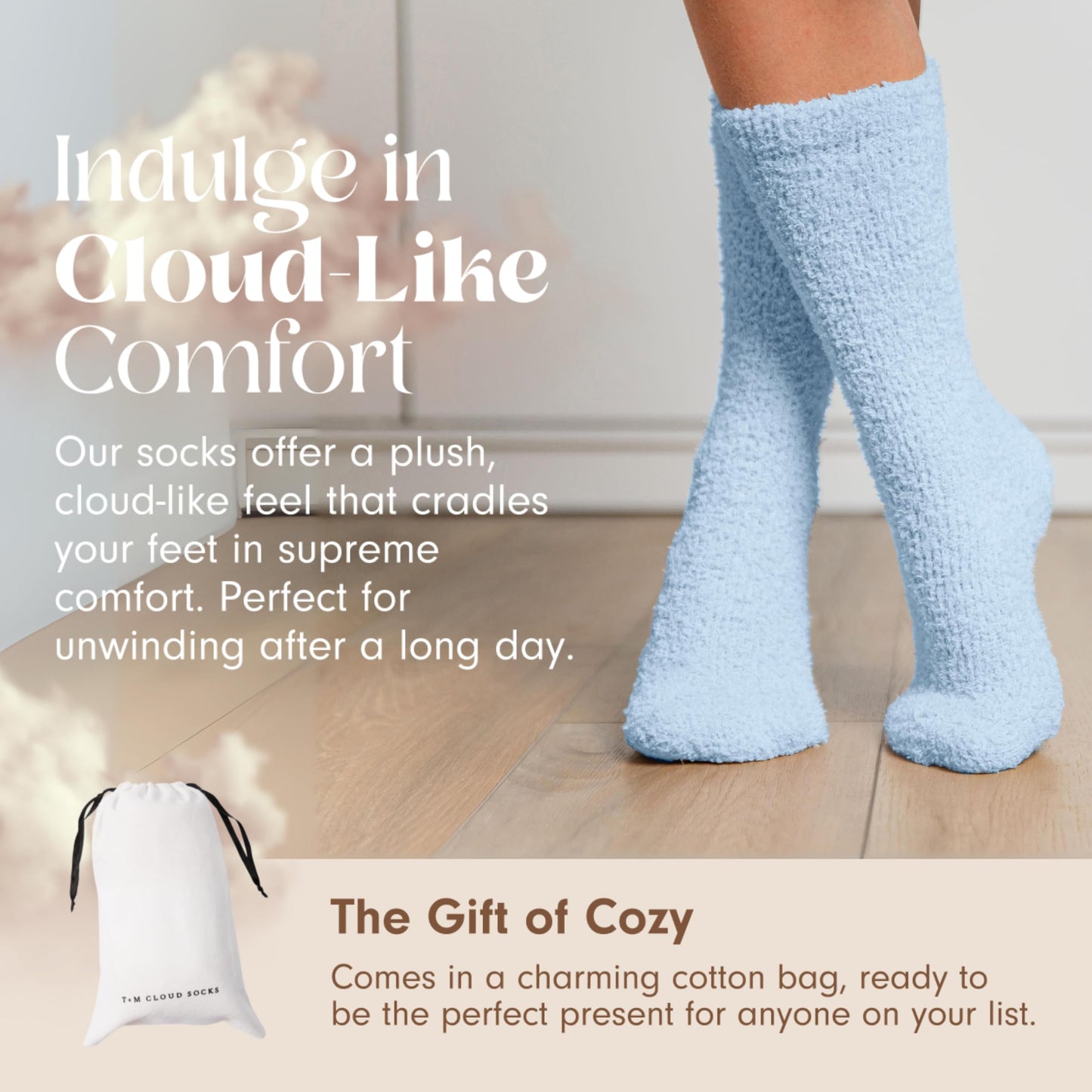 Unboxme Gifts Warm & Cozy Ultra-Luxe Cloud Sock