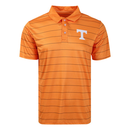 FOCO NCAA Mens NCAA College Team Logo Striped Polyester Polo Short Sleeve Shirt