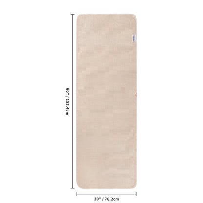 POLYTE 430 GSM Microfiber Oversize Quick Dry Lint Free Bath Towel, 60 x 30 in, 4 Pack (Waffle Weave)