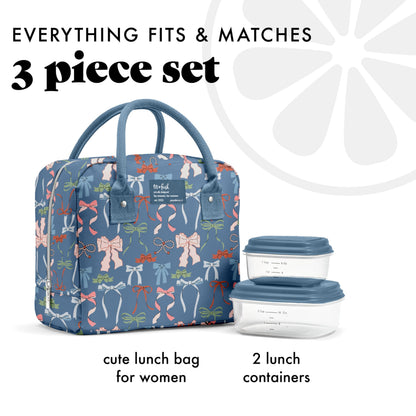 Fit & Fresh Bloomington Lunch Bag for Women - Insulated Large Lunch Box for Work with Containers, Leak-Resistant, Stain-Resistant, Zipper Closure, Cheetah
