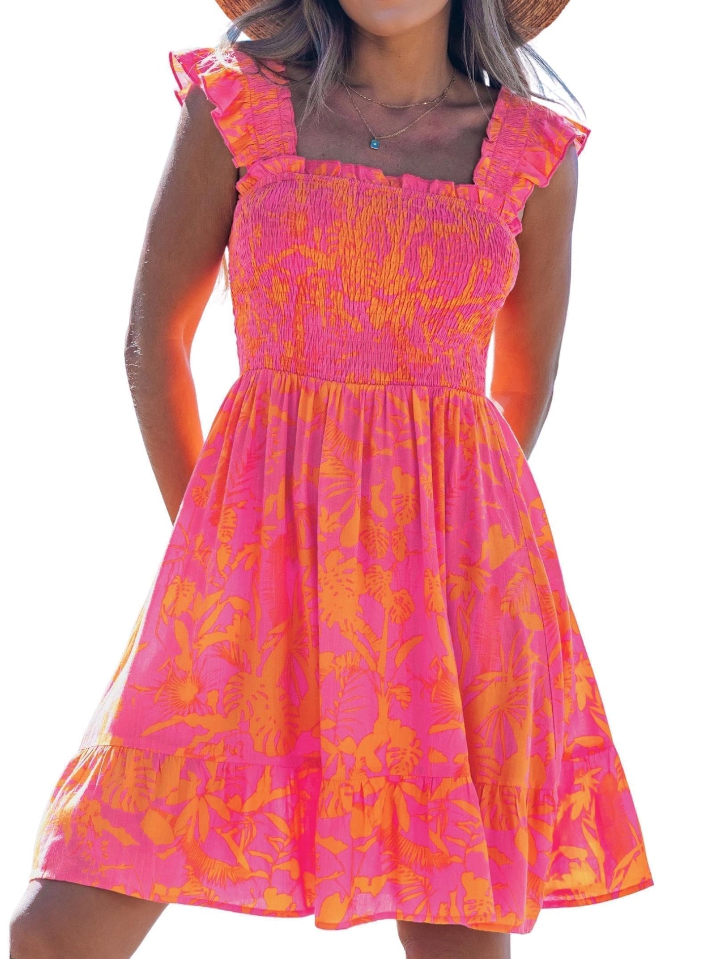 popvil Women Summer Mini Dress