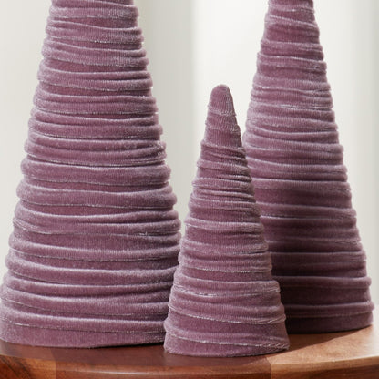 Your Heart's Content Red Velvet Trees Set of 3, Winter Wedding Centerpiece, Valentine Tabletop Tree Decor, Cozy Handmade Romantic Home Decor, Bookshelf Accent, Gift for (Red)