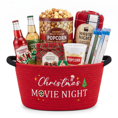 Yungyan Halloween Movie Night Supplies Snack Tray, Orange Gift Basket