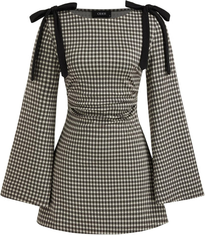 CIDER Gingham Dress for Women