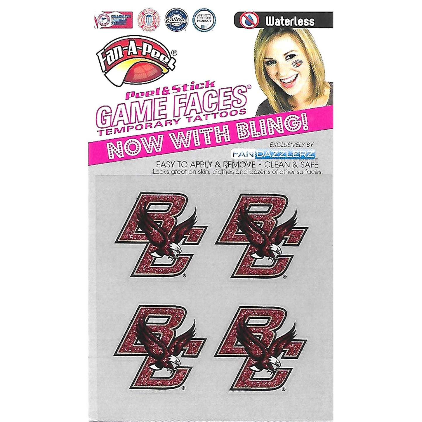 Alabama Waterless Temporary Tattoos - Hypoallergenic Peel and Stick Waterproof Temporary Tattoos - Officially Licensed