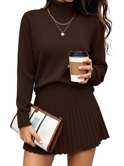 Caracilia Skirt Sets for Women Fall 2 piece Outfits