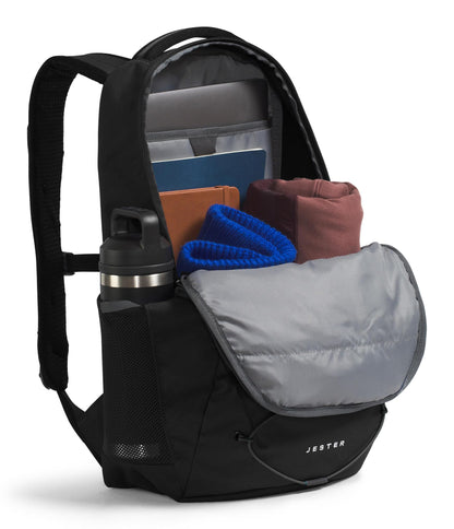 The North Face Jester Everyday Laptop Backpack - Commuter Daypack, Water Repellent, Laptop Sleeve, Lunar Blue/Fizz Lime, One Size