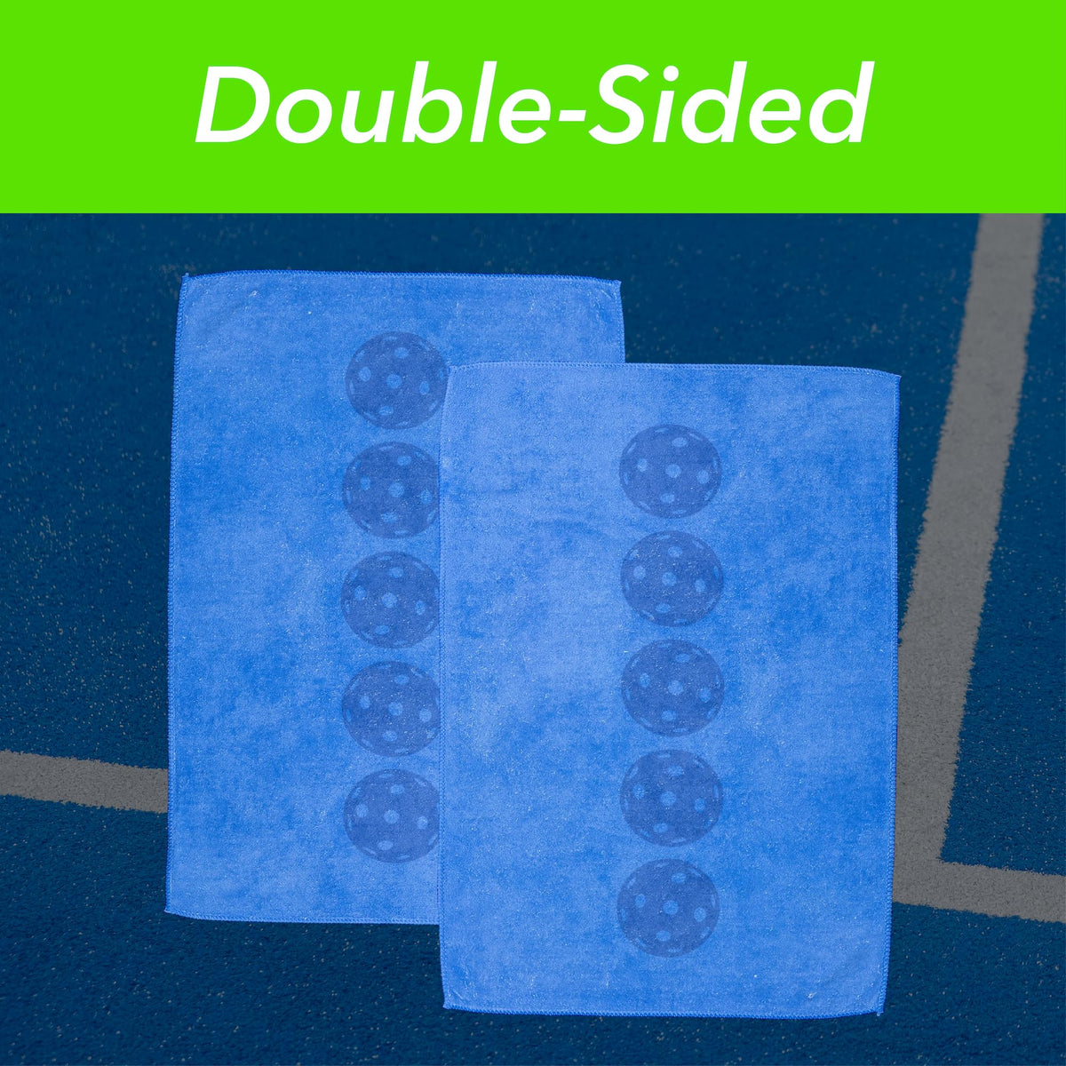 Pickleball Towel – Microfiber Sports Towel with Pickleball Pattern – Quick-Dry Sweat Towel for Pickleball Players, Accessories & Gifts (Teal Pickleball Paddles)