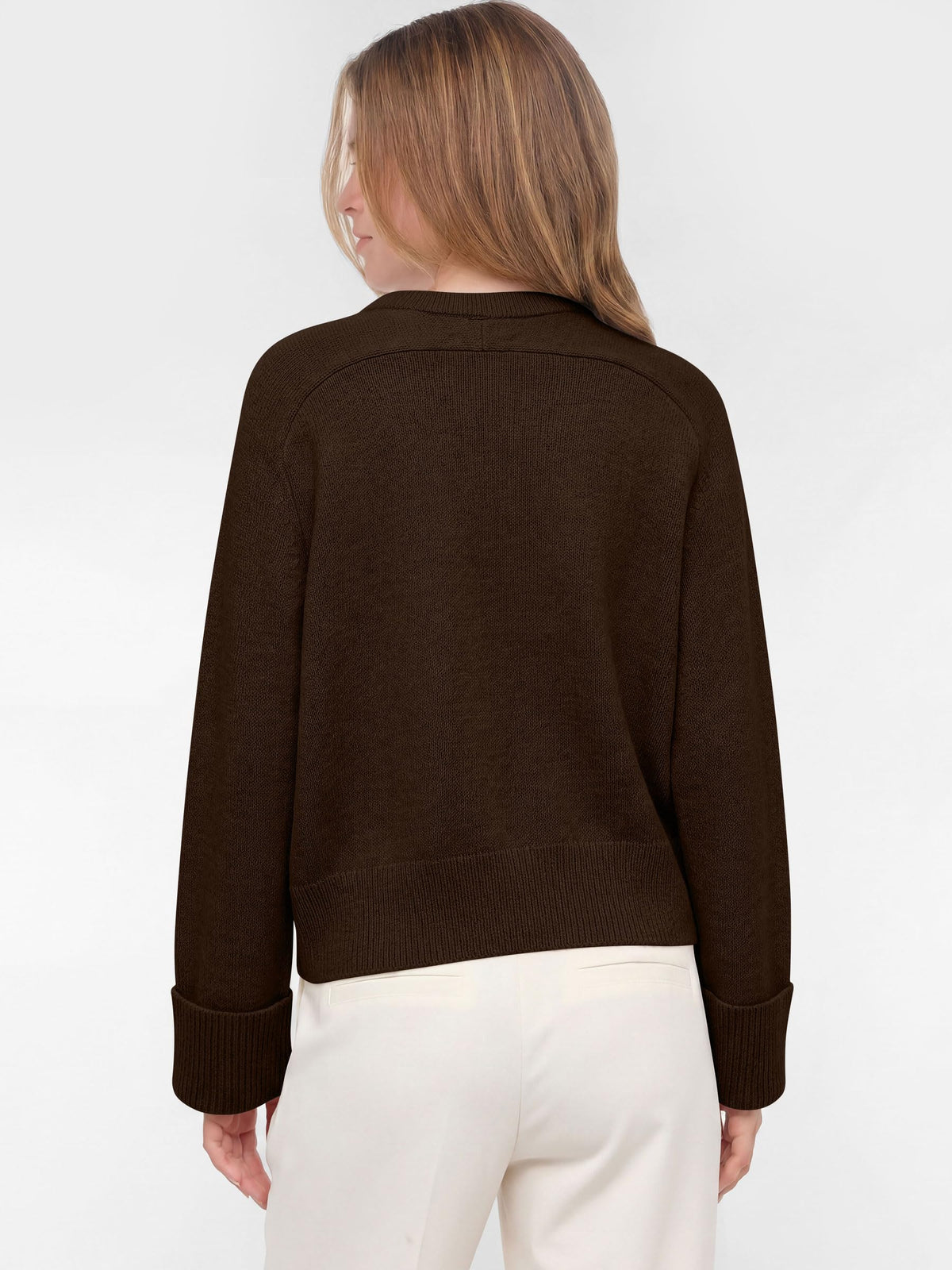 ANRABESS Sweaters for Women Cropped Fall Lightweight Pullover