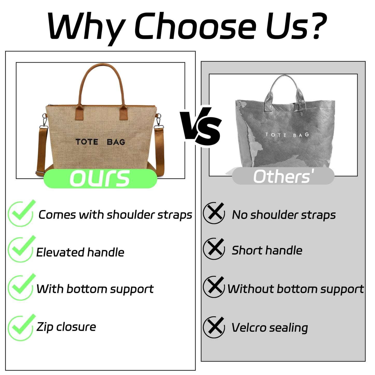 GISMTR Large PVC Tote Bag