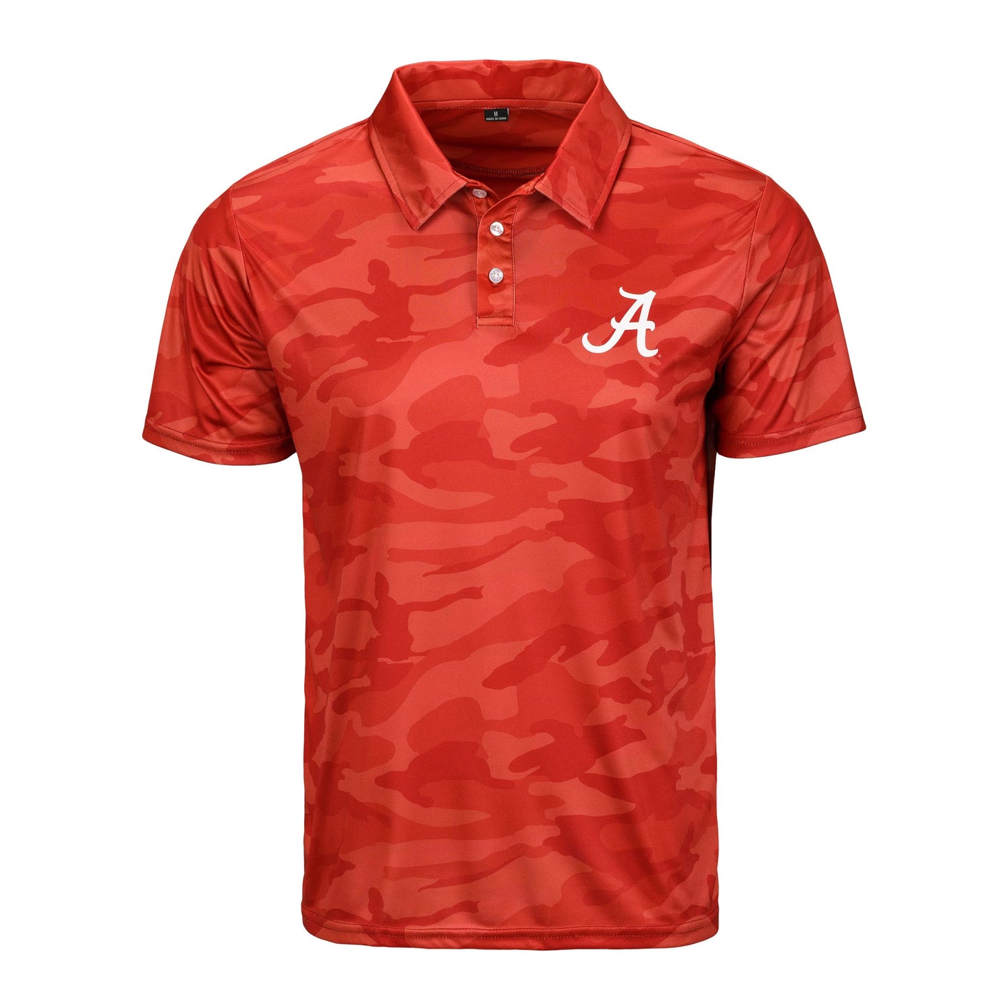 FOCO Men's NCAA College Team Logo Camo Color Polyester Polo Short Sleeve Shirt
