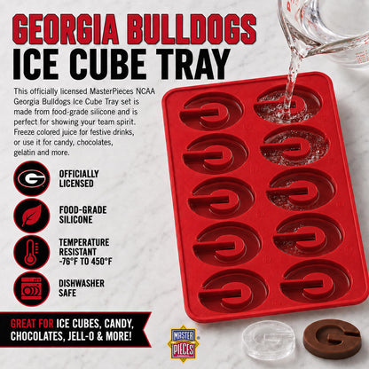 Masterpieces Fanpans Ncaa Alabama Crimson Tide Silicone Ice Cube Tray Set - Fun Alabama Merchandise, Dishwasher Safe
