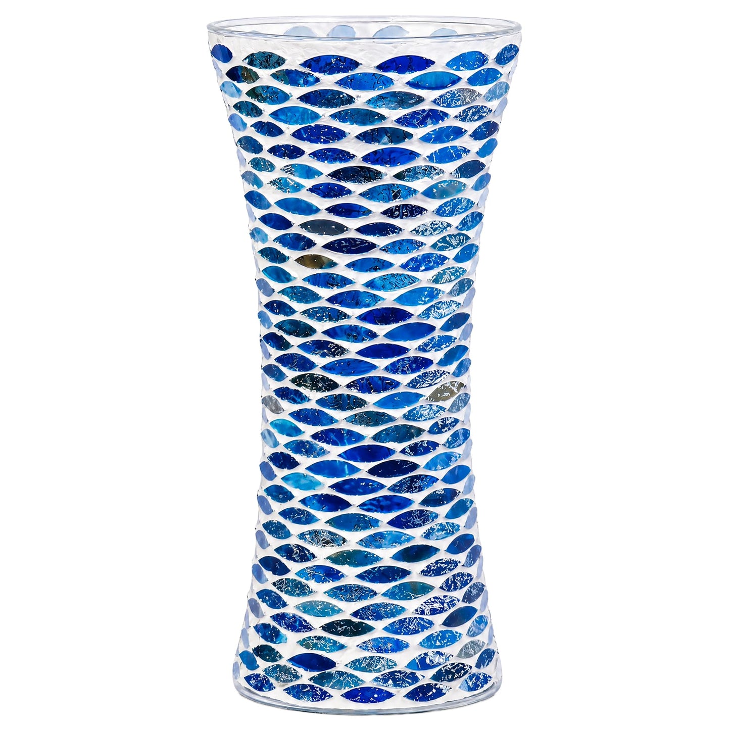 11.6" H Purple Red Mosaic Vase