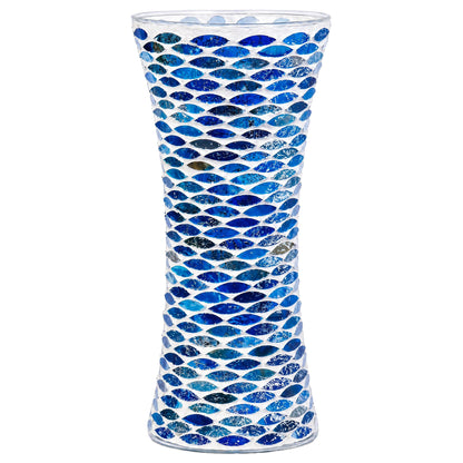 11.6" H Purple Red Mosaic Vase